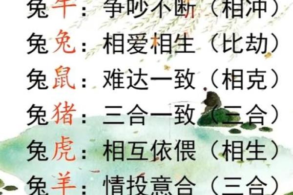 生肖配对指南：揭秘属相相合与相冲的奥秘