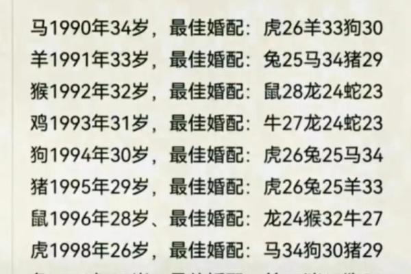 生肖配对表揭秘：了解你与伴侣的缘分关系