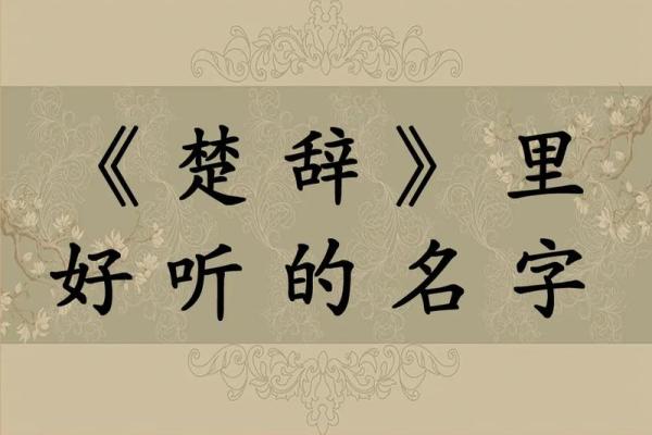 用楚辞诗篇为男宝宝选择一个响亮名字