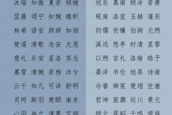 起名字免费大全，独特名字选取技巧解析