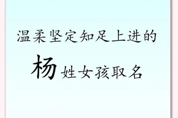 如何为杨姓宝宝取一个独特的名字