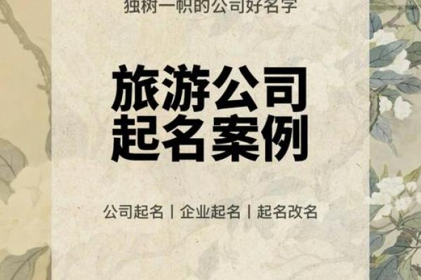 旅游公司创意起名指南：打造独特品牌的技巧