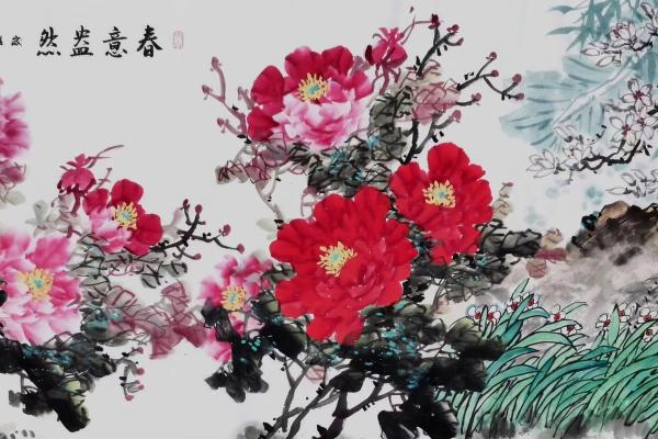 牡丹画五行解读：探索五行与花卉艺术的深度关联