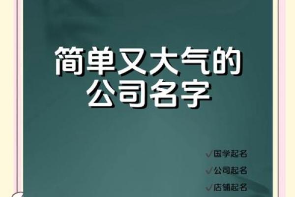 易字在公司命名中的独特魅力与创意灵感