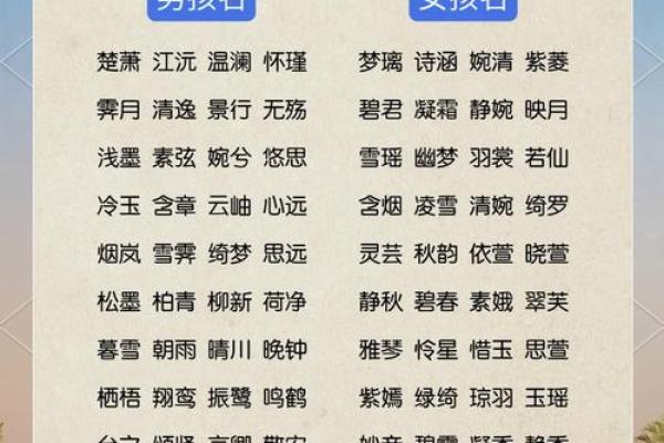 热门网游宝宝名字推荐，轻松成为游戏焦点