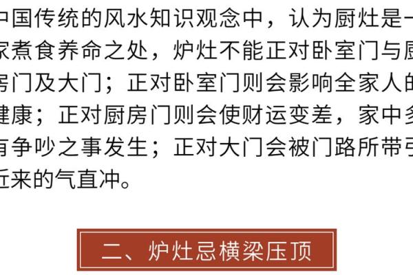 厨房风水禁忌：如何避开这些常见问题确保家庭和谐