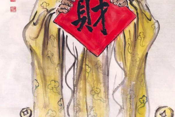 手绘风水招财画助力家居财富运势提升