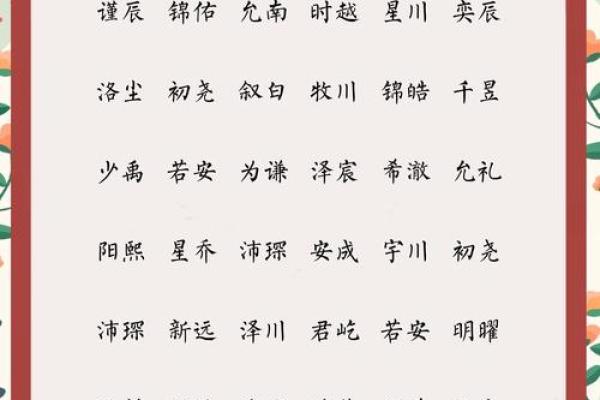 寓意深远的土名字男孩：传承家族文化的智慧