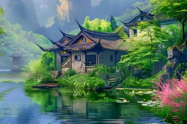 风水莲花地图片展示：从美学到风水的完美结合