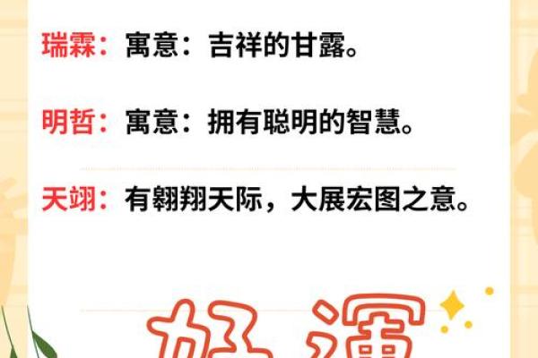 流行宝宝名字推荐，带来好运与幸福