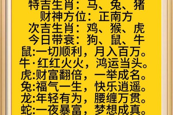 明天的生肖运势如何影响你的生活与决策