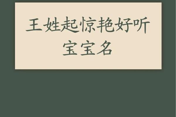 王姓宝宝起名指南，助力宝宝成就未来