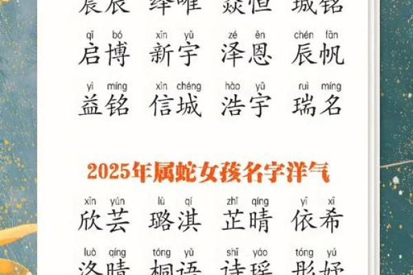 属蛇女孩名字的独特寓意与选择建议