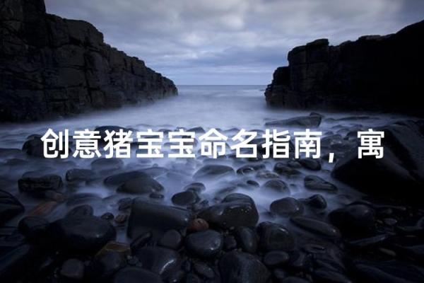 猪宝宝名字推荐，带好运的吉祥名字