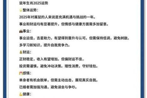 鼠人每月运势全解析：全年运程详解与注意事项