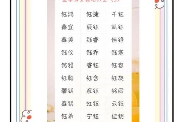 为金命宝宝挑选最佳名字的五个实用建议