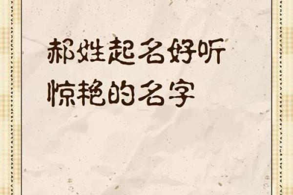 姓郝女孩取名的五大独特建议和寓意解析