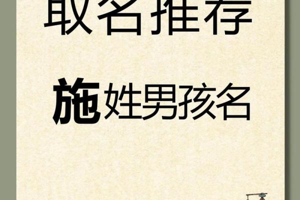 为施姓男孩取名的创意与意义探讨