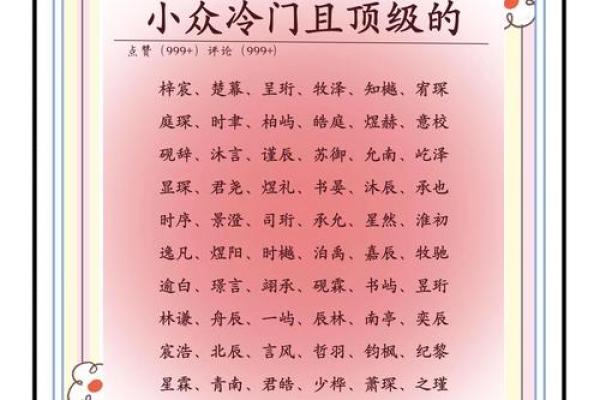 给宝宝取个独特名字，彰显家庭特色