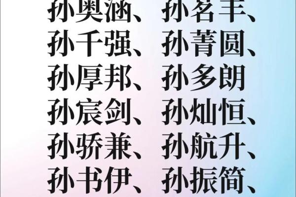 孙姓女孩取名字的技巧与注意事项