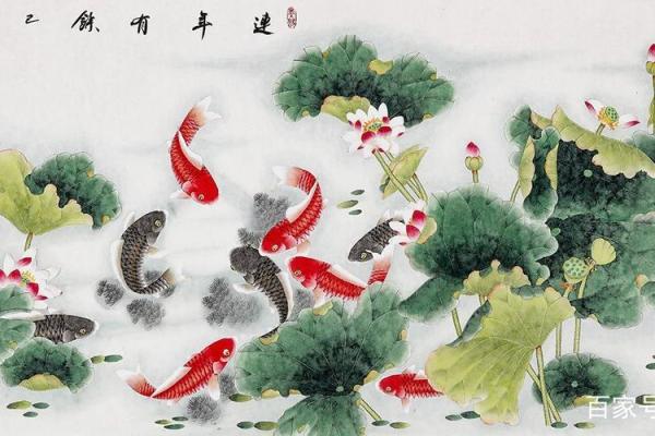 招财风水鱼挂画助力家居财富运势提升
