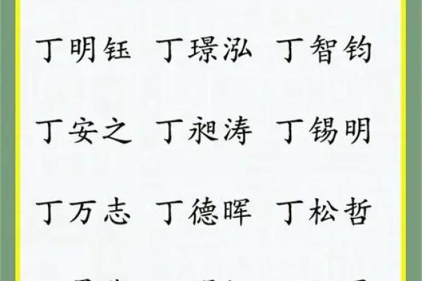 丁性宝宝起名：如何为宝宝选择一个合适的名字