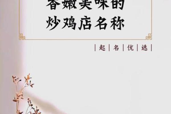 打造个性化鸡店名字，提升品牌辨识度
