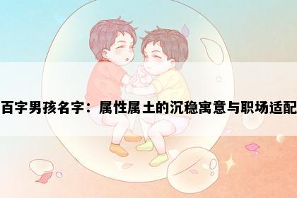 百字男孩名字：属性属土的沉稳寓意与职场适配